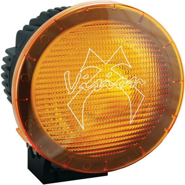 Vision X Lighting 9890487 8.7 in. Cannon Pcv Cover Yellow Flood PCV-8500YFL
